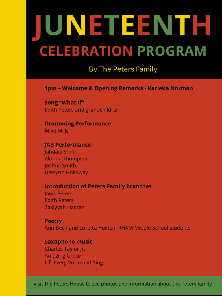 Juneteenth Celebration program